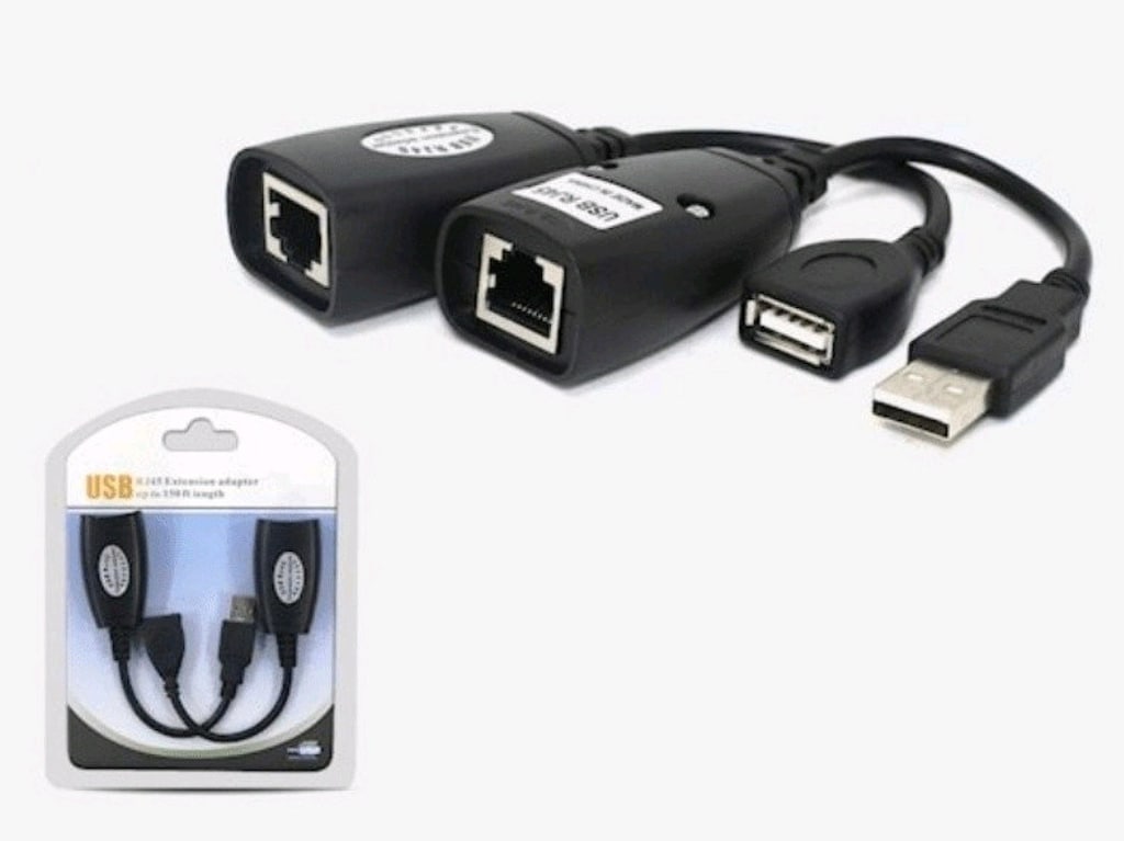 Aogo USB RJ45 Extender Rj 45 USB Ek Uzatıcı CAT5E 6 Kablosu Ekleme Ext - 4