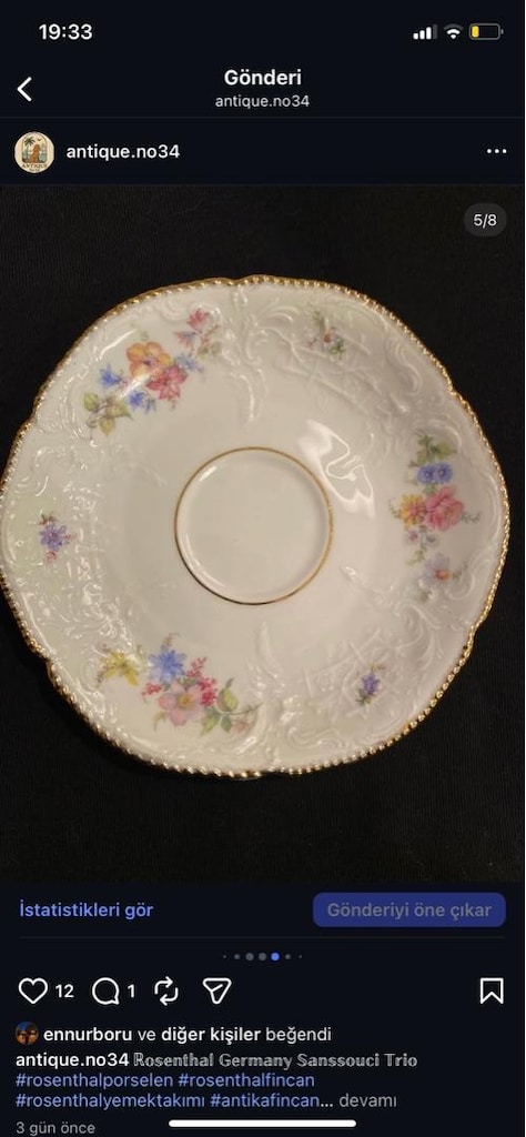 ANTİKA ROSENTHAL TRİO SET - 5