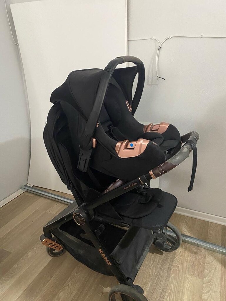 Kanz X Go Plus Bebek Arabası Siyah Rose - 3