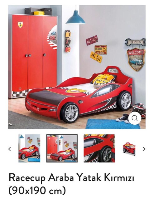 Çilek arabalı yatak