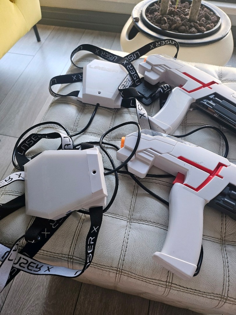 LASER X 2 Oyuncu Lazer Oyun Seti, İç ve Dış Mekan Lazer Tabancaları, - 5