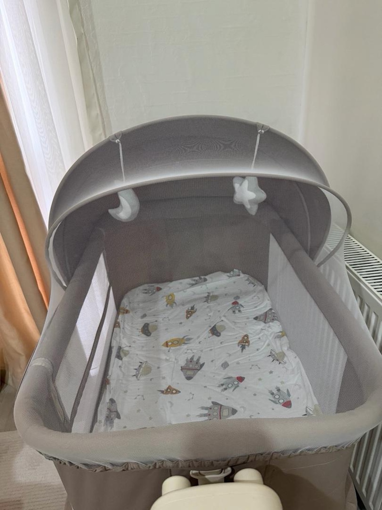 Beige Huggy Bebek Beşiği - 6