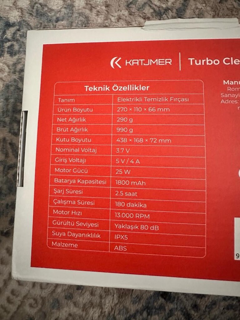 TURBO CLEAN 7 BASLIKLI TEMİZLİK FIRÇASI ŞARJLI - 4