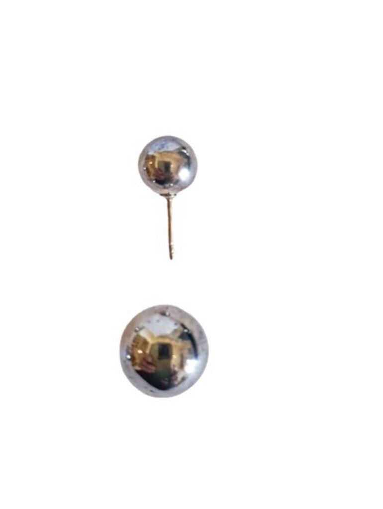 Gümüş Renk Çift Küre Detaylı Metal Küre - 4