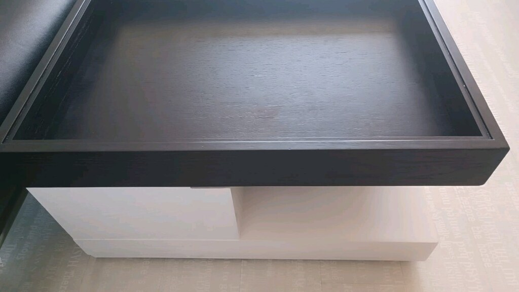 Siyah camlı çekmeceli orta sehpa - 5