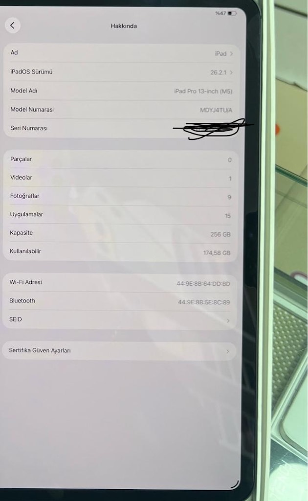 SAHİBİNDEN HATASIZ İPAD PRO 13İNÇ M5 256 - 3