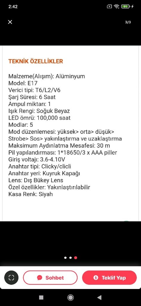 Cata Ct-9120 Şarj Edilebilir Led Kafa Feneri - 9