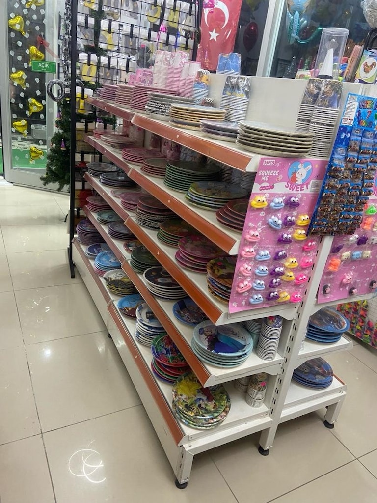 Market dükkan rafı iki bölmeli - 3