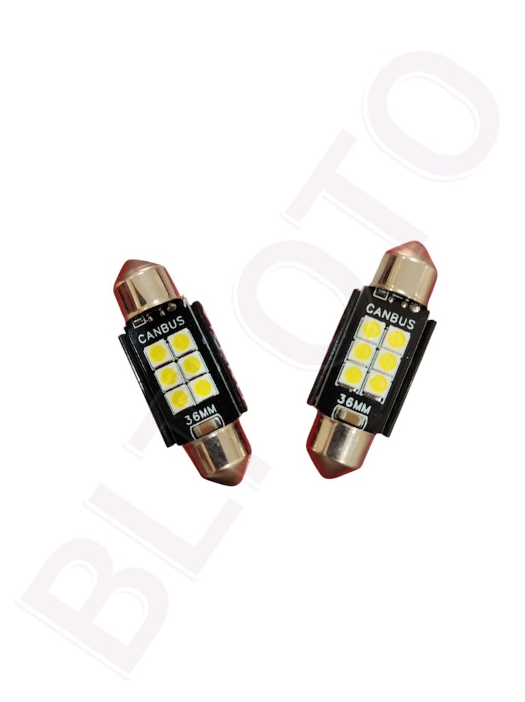 SOFİT LED AMPUL 6 LEDLİ BEYAZ 36 MM 12V - 2