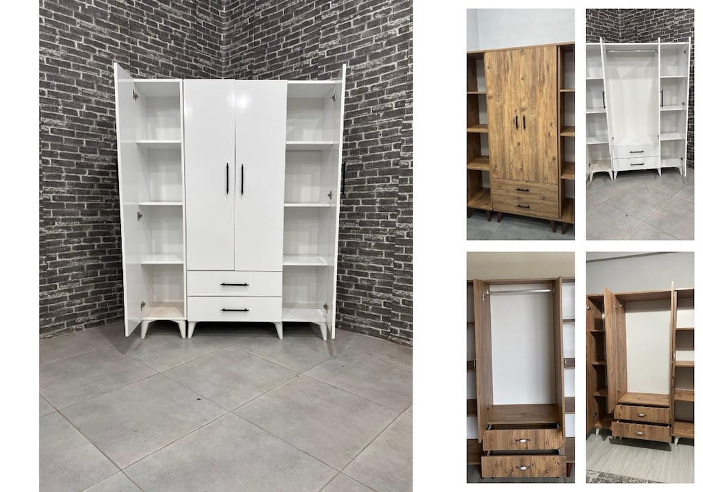 4 kapaklı elbise dolabı iehwaixcux - 5