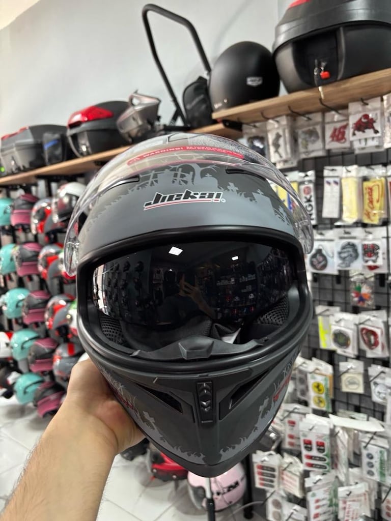 KAPALI MOTOSİKLET KASKI MAT - 6