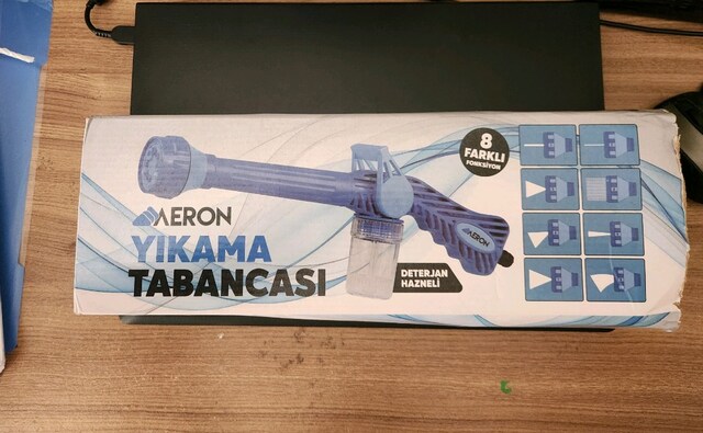 Aeron Deterjan Hazneli 8 Başlıklı Yıkama Tabancası