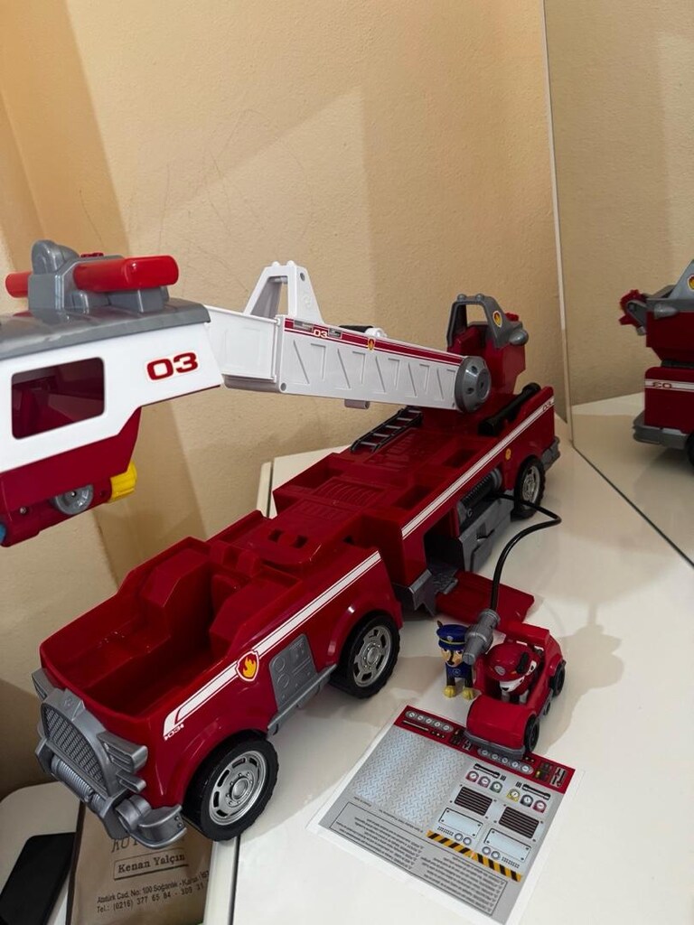 paw patrol sesli ışıklı büyük boy itfaiye aracı - 4