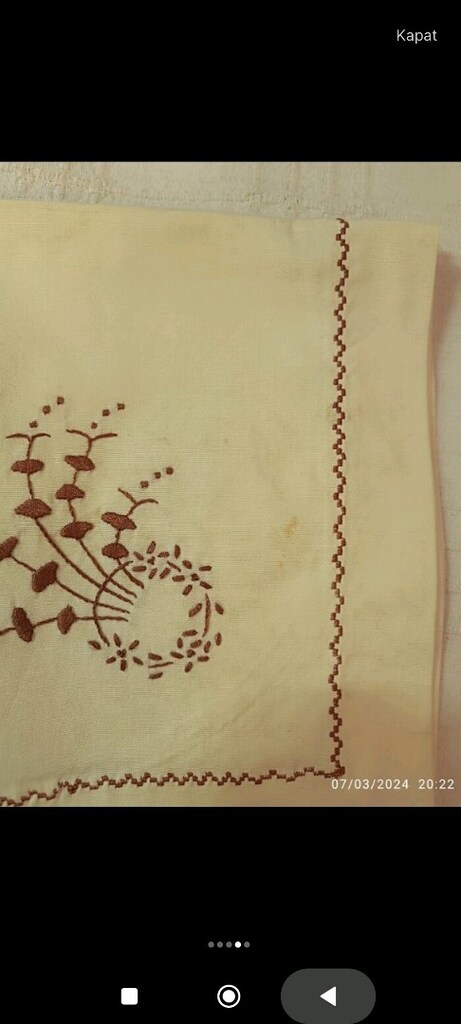 Vintage Kumaş Peçete - 4