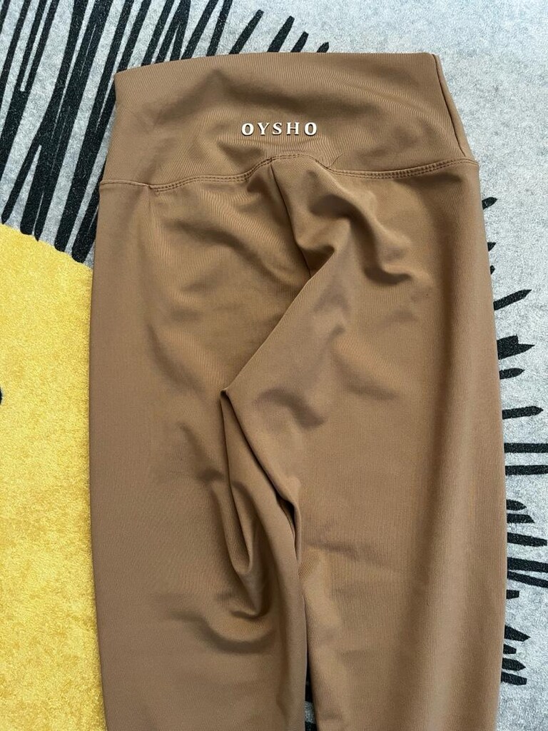 Oysho Marka M beden yüksek bel bej rengi tayt.Yepyeni gibi - 4