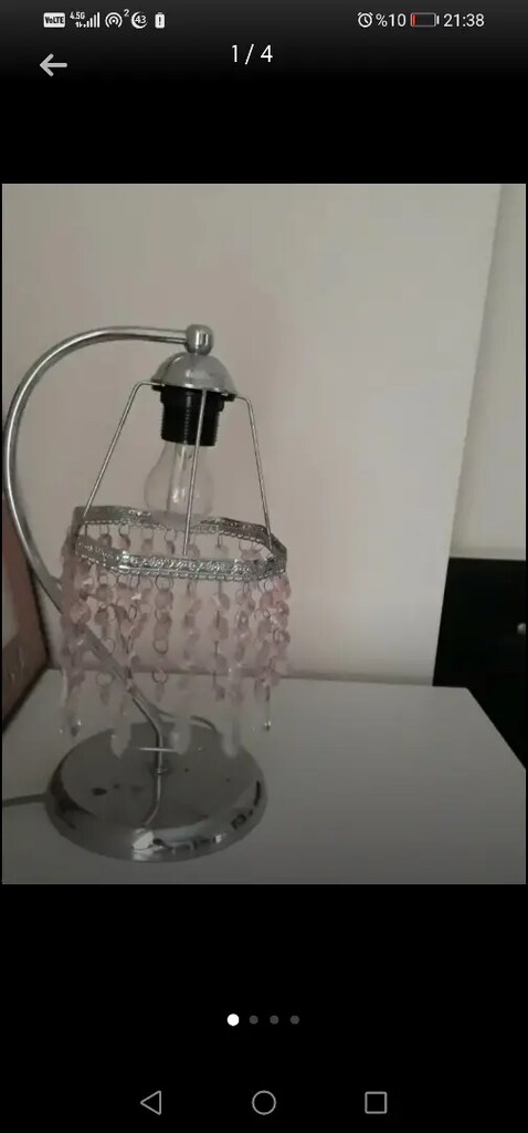 Pembe taşlı abajur - 4