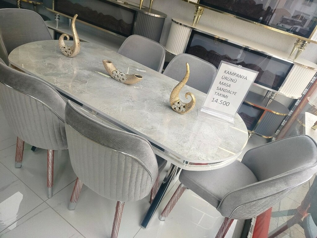 LÜKS OVEL MEDEFE MASA TAKIMI 16500₺ - 2