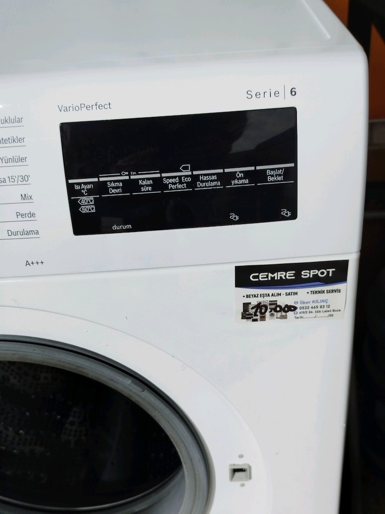 BOSCH 9 KG ÇAMAŞIR MAKİNESİ İZMİR İÇİ 3 AY GARANTİMİZ VARDIR - 7