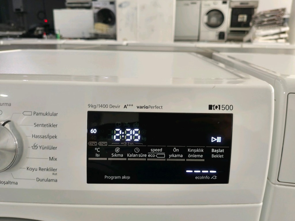 Siemens İQ500 serisi 9 kg 1400 devir çok temiz çamaşır makinesi - 7