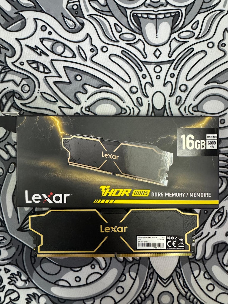 Lexar 16 GB (1x16) 6000 MHz CL38 DDR5 Ram (Garantili) - 2