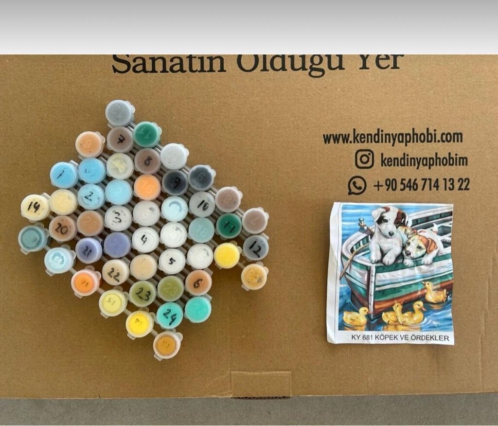 Sayılarla Boyama Hobi Seti - 3