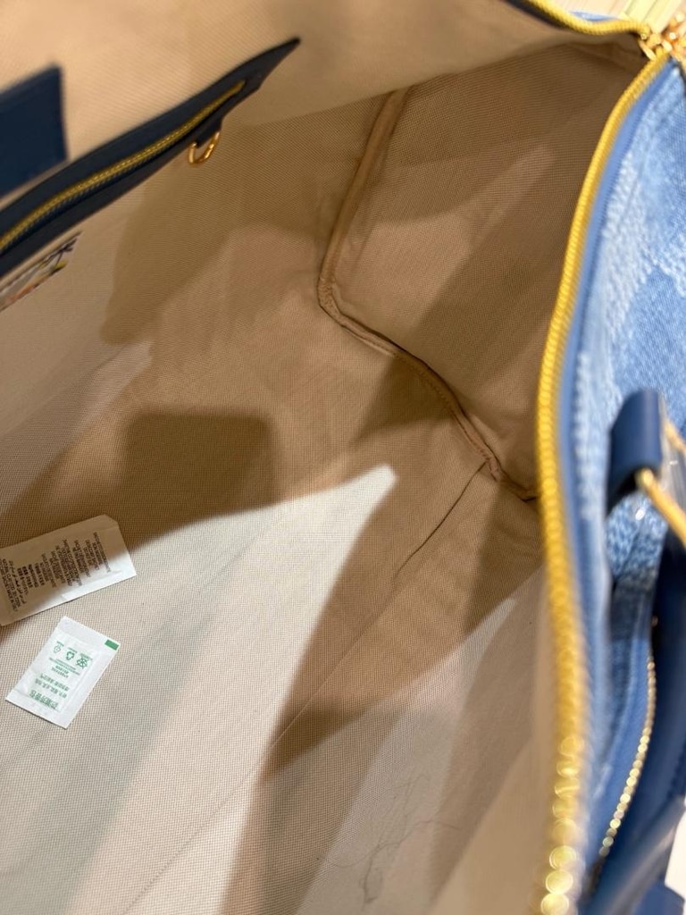 Louis Vuitton Damier Denim Keepall Çanta - 12