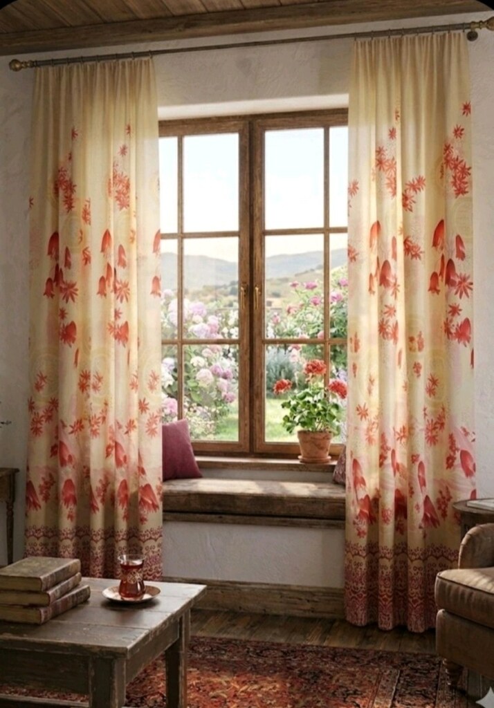 Vintage Antika Perde - 2