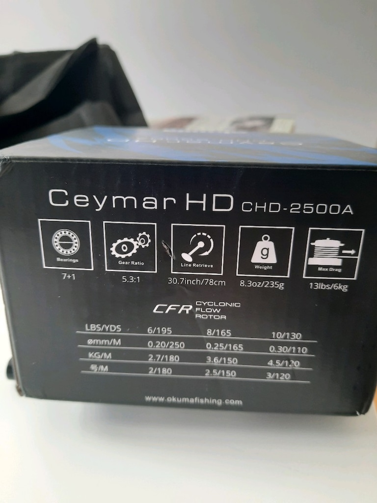 Spin Takım, Okuma Ceymar HD2500 Makine Daiwa Crosscast 274cm Kamış, - 7