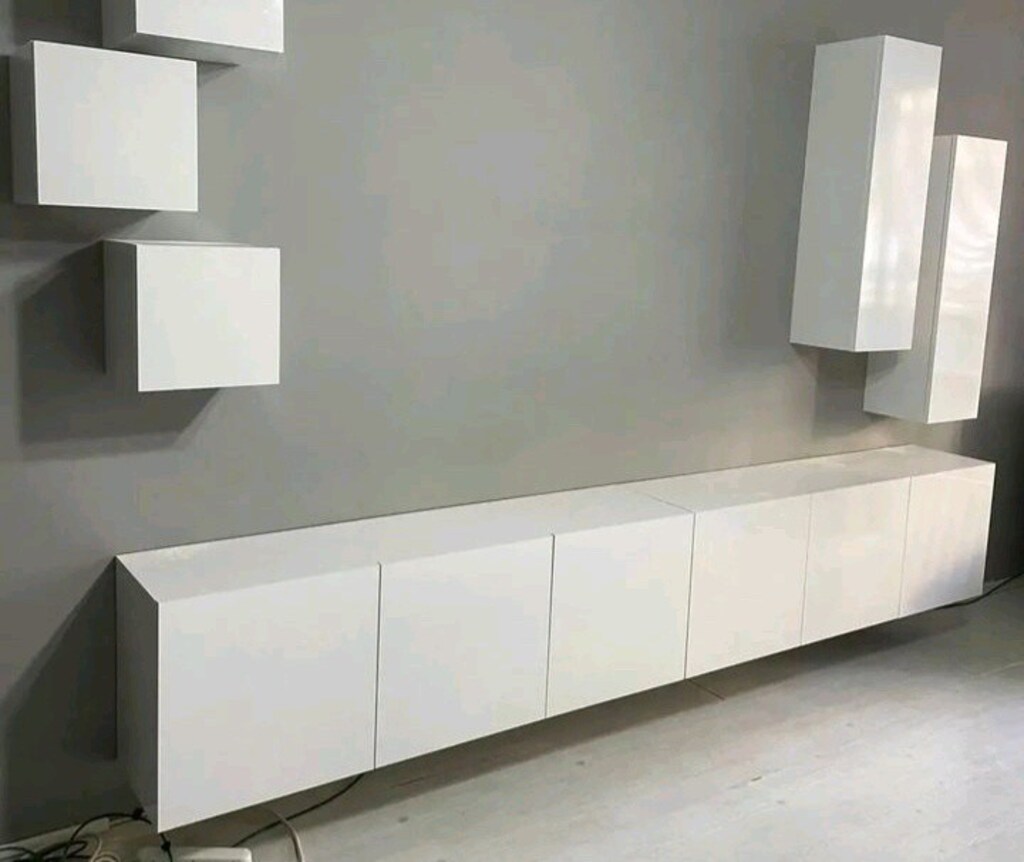 TV ünitesi duvar ünitesi kitaplık konsol TV sehpası özel ölçü dolap - 2