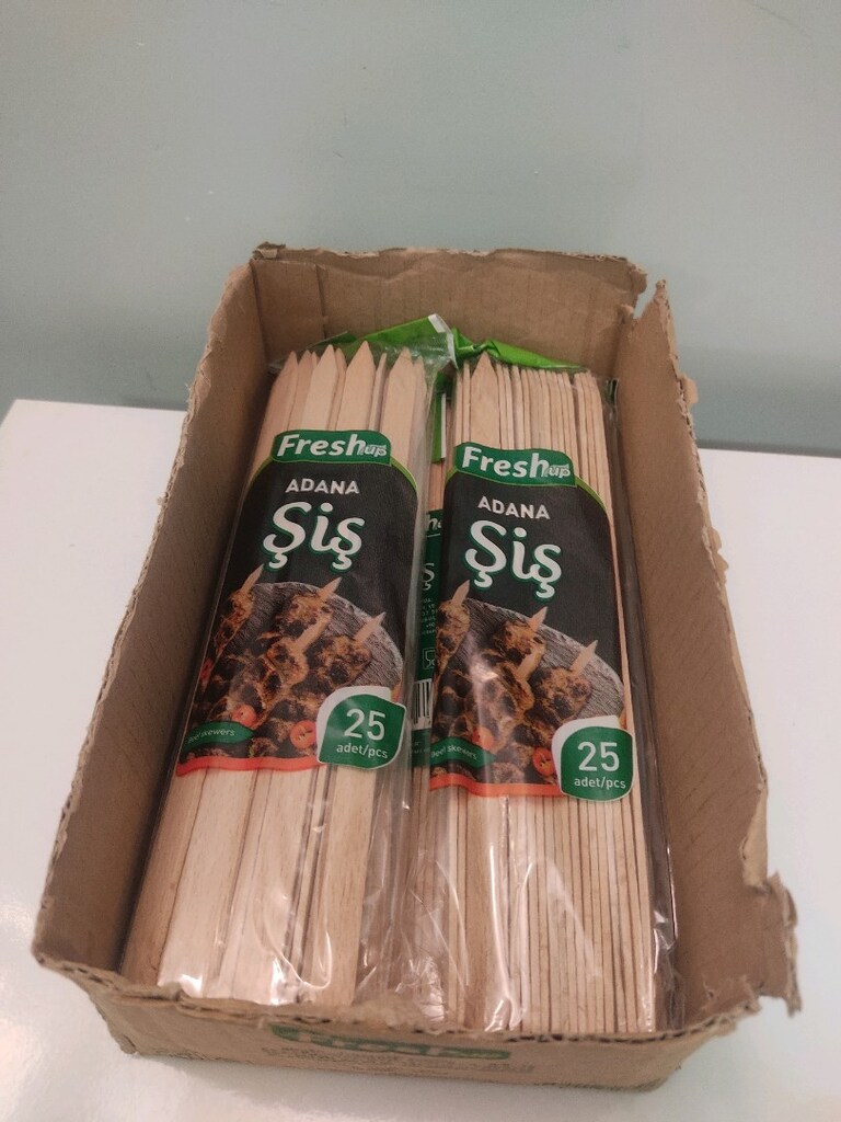 Fresh Adana Şiş Ahşap 25×6 Paket - 3