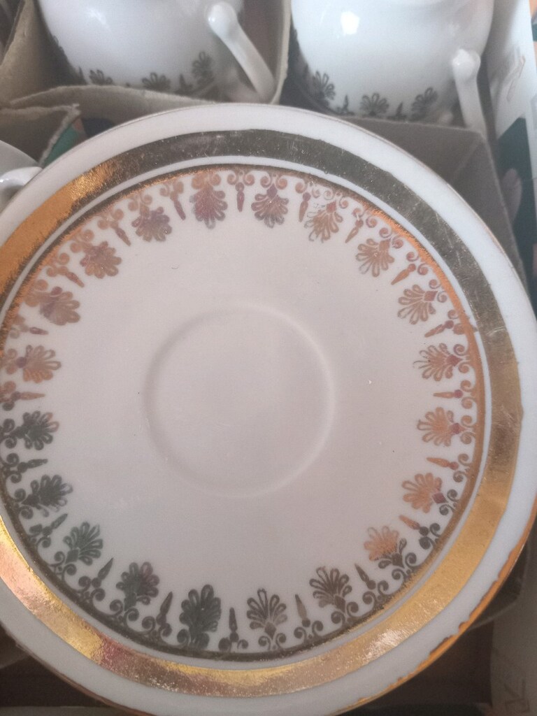 5 adet fincan ve tabakları - 3