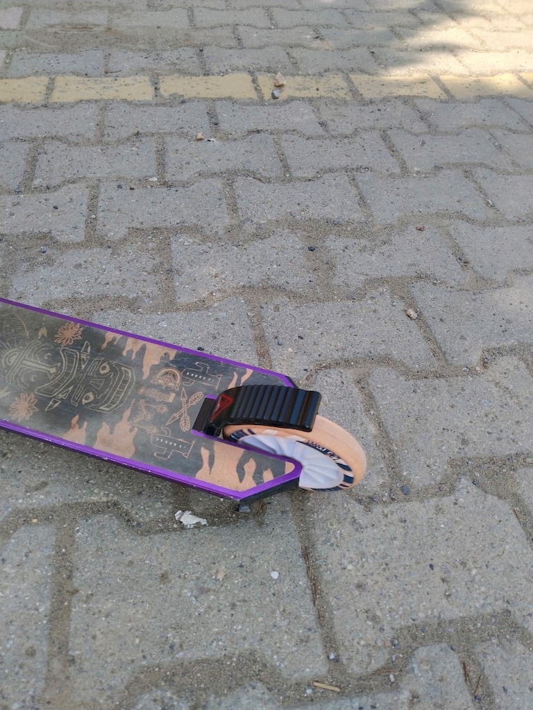 decathlon mor kız scooter sorunsuz - 4