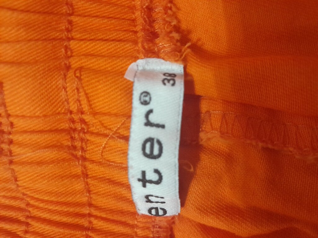 turuncu yazlık pantalon - 2