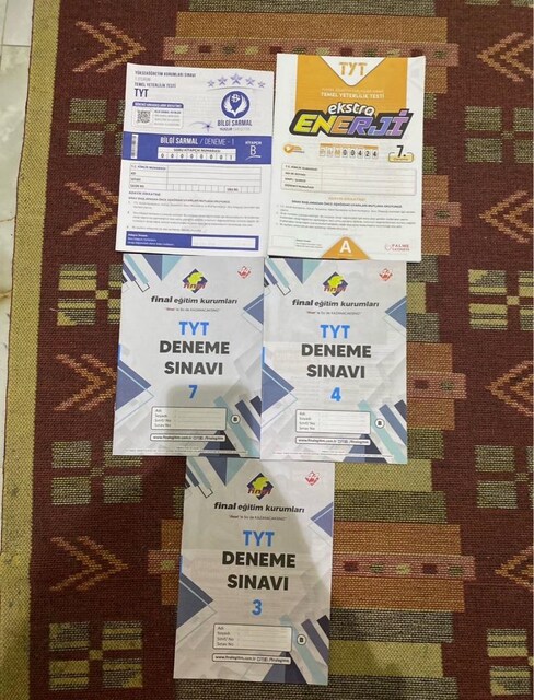 ayt Tyt deneme testlerı yeni tanesı 30 tl