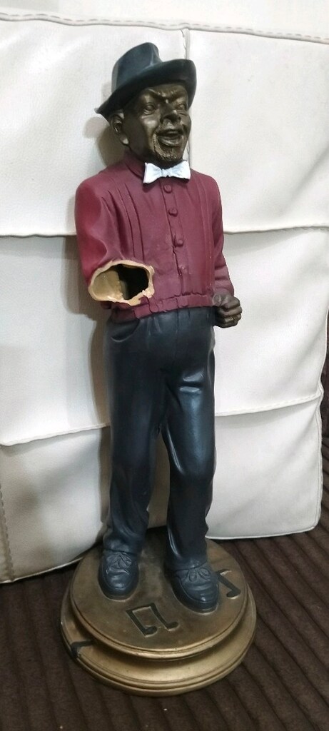 Vintage cazcı büyük boy heykel - 6