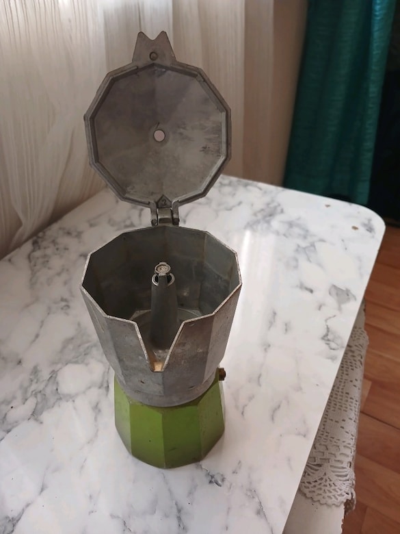 eski italyan moka kahve makinası 1960 antika - 6