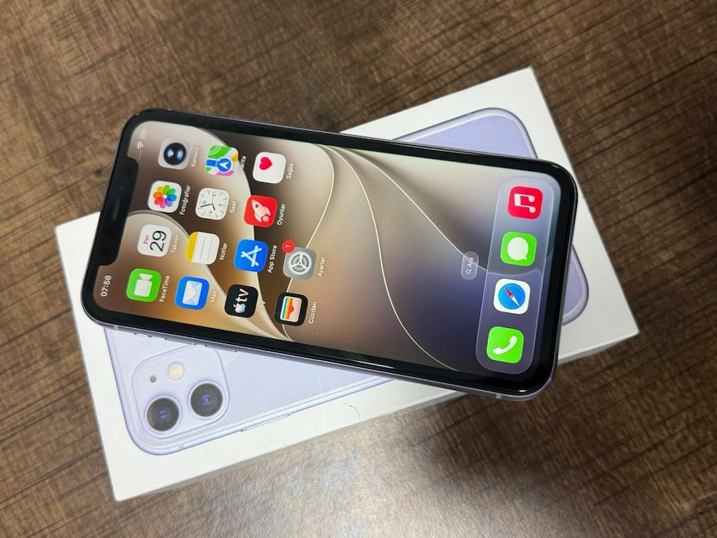 İPHONE 11 LiLA RENK 64 GB YURTİÇİ PİL SERVİS HERŞEYİ ORJİNAL DEĞİŞENSİ - 11