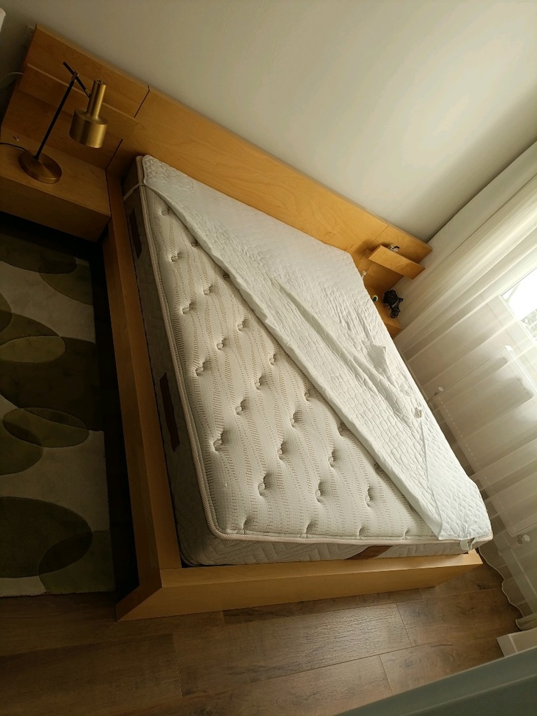 Ikea başlıklı kendinden komidinli kariyola +yatak - 3