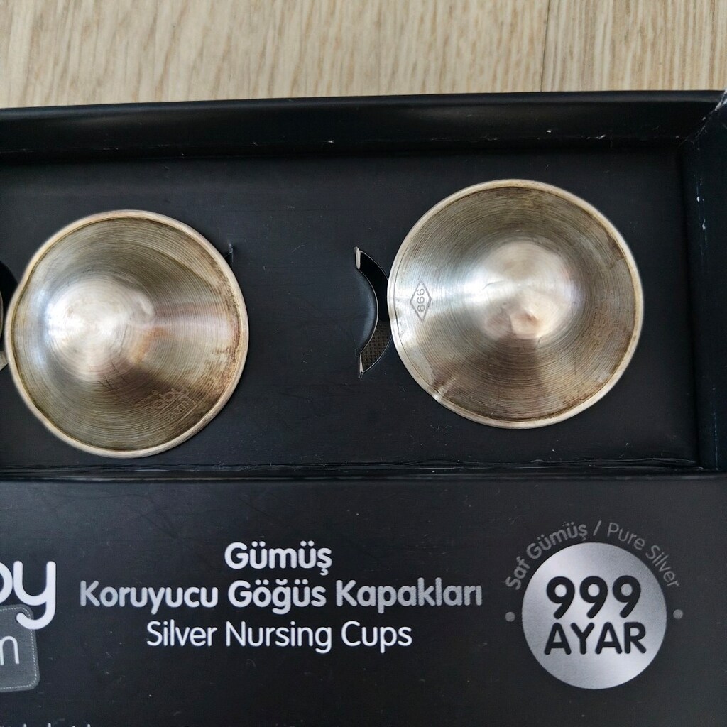 gümüş göğüs kapağı emzirme dönemi için - 3