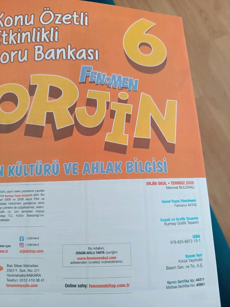Fenomen 6. sınıf soru bankası - 2