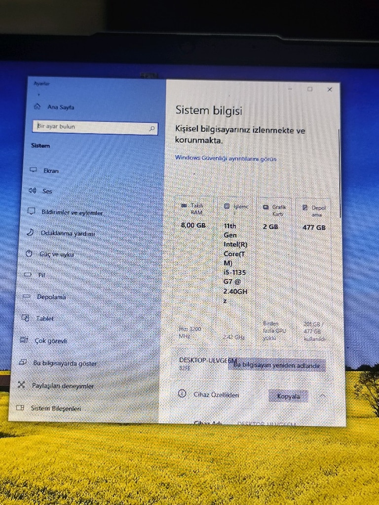 LENOVO İDEAPAD İ5 11. NESİL DOKUNMATİK 2 GB EKRAN KARTI 512 SSD - 5
