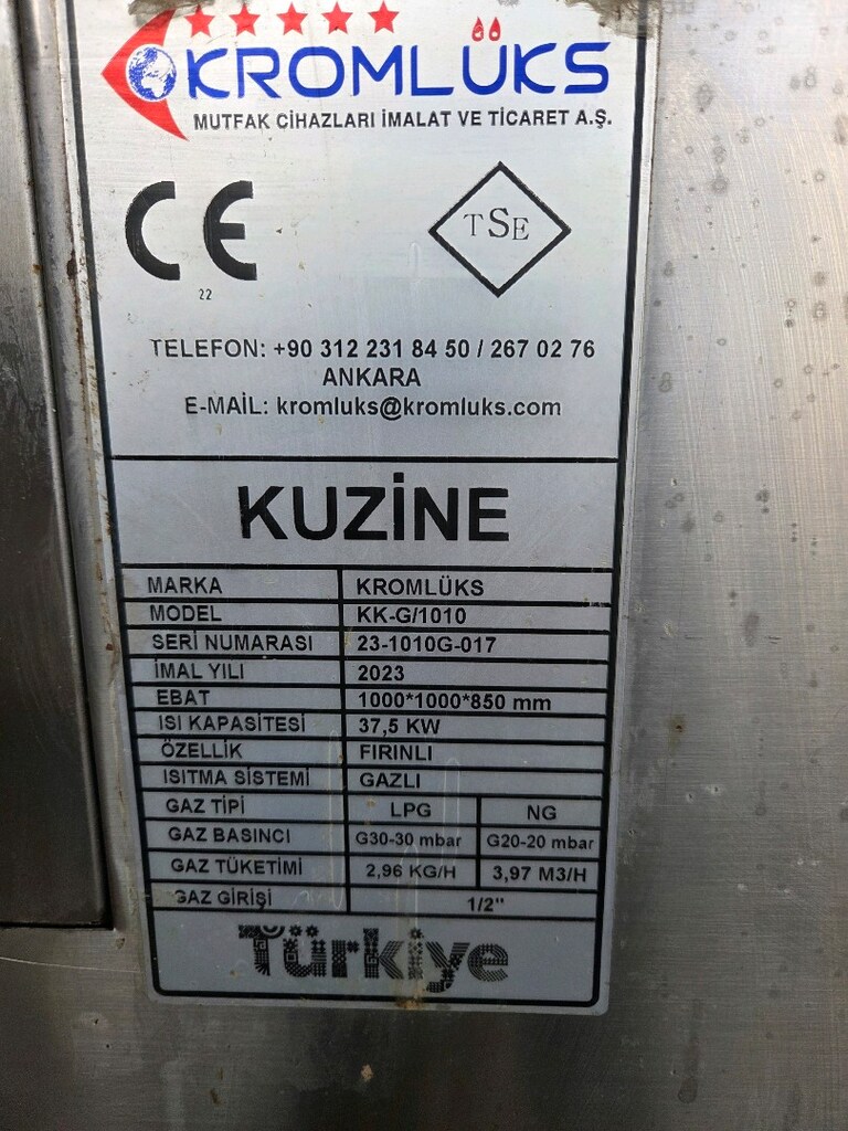 Kuzine Endüstriyel Mutfak C Belgeli Gazlı Kromlüks - 2