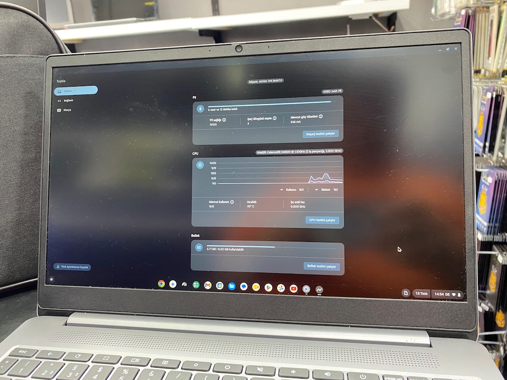 LENOVO IDEAPAD 3 CHROME BOOK KABLOSUZ MOUSE VE ÇANTA HEDİYELİ - 9