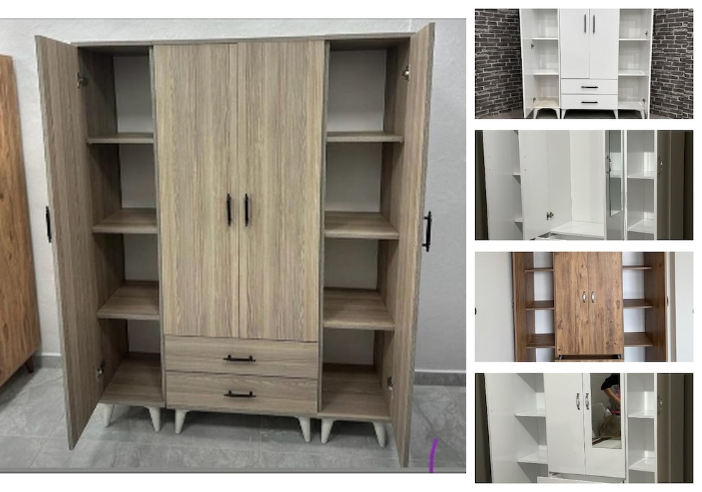 4 kapaklı elbise dolabı ykzpdbxbgq - 3