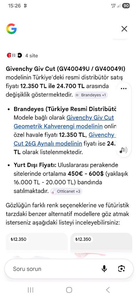 GIVENCHY GÜNEŞ GÖZLÜĞÜ - 2