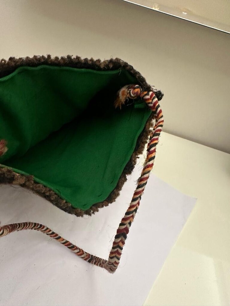 Antika el dokuma çanta 30 cm 22 cm sapı 50 cm - 9