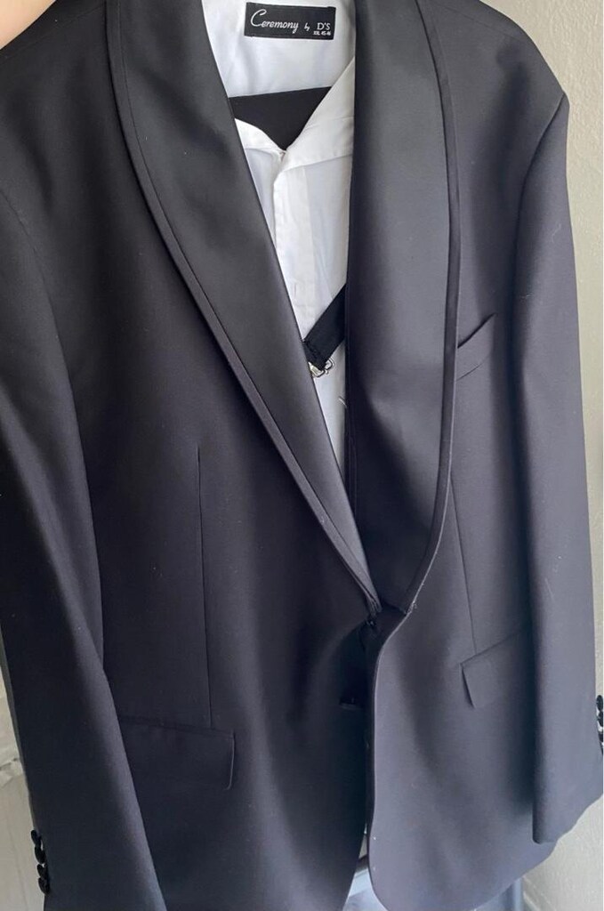 D’S Damat Erkek Takım Damatlık Smokin Slim Fit Siyah - 2