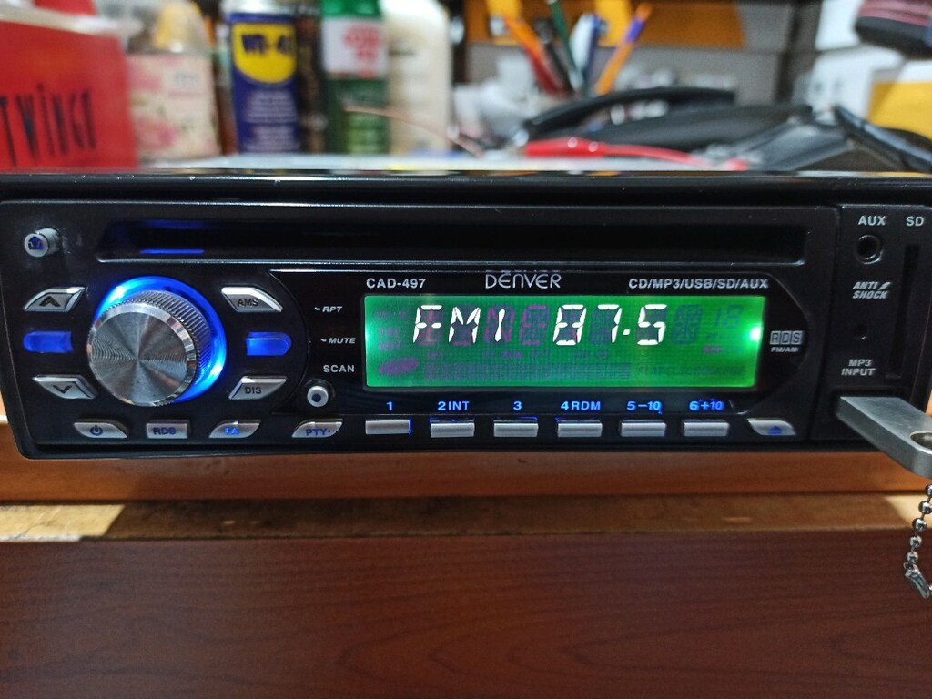 USB AUX RADYO tek anfi çıkışli oto teyp sorunsuz çalışır durumda - 5