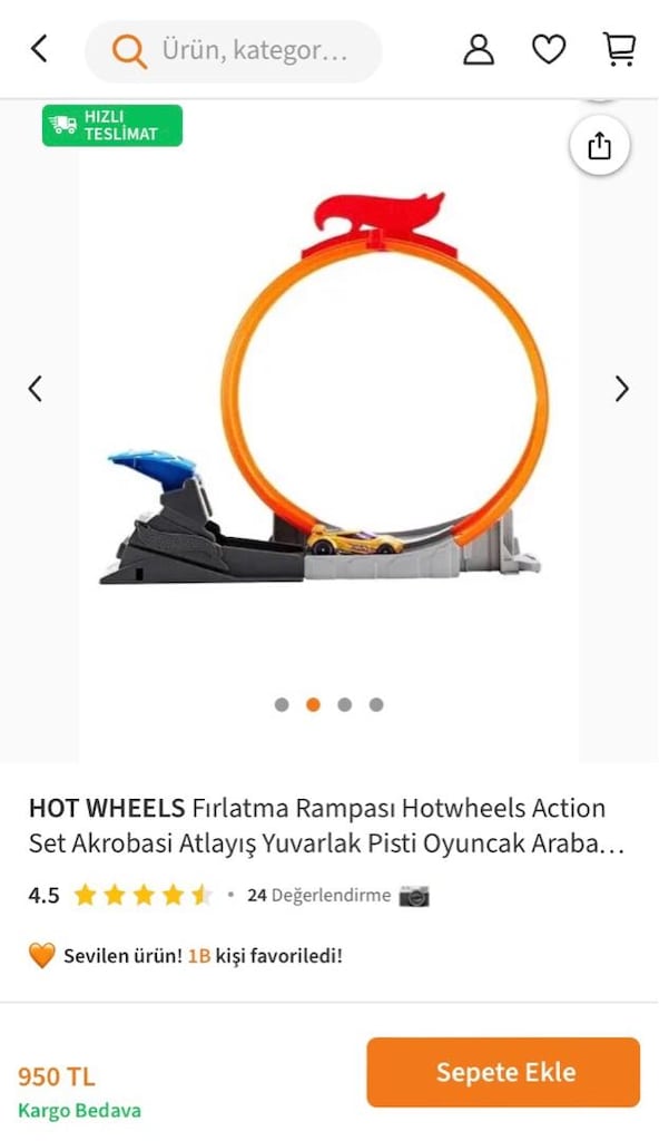Hot Wheels Rampalı Akrobasi Pisti - 10
