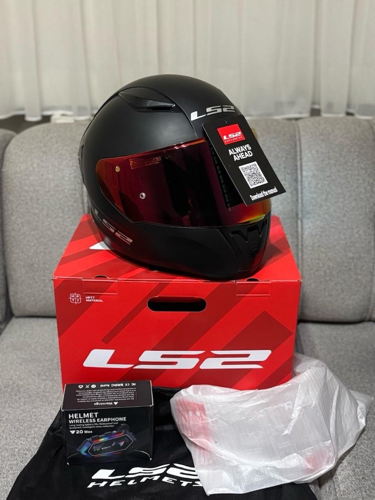 Hazır kurulu interkomlu temiz sıfır kask - 2